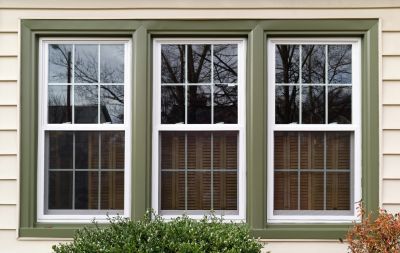 Home with New Double-Hung Windows