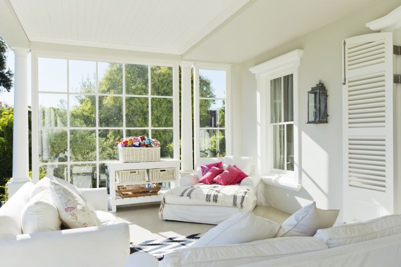 Sunroom with Picture Windows